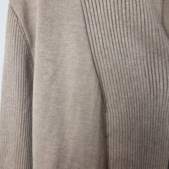 PREMISE Beige Open-Front Cardigan - Picture 4 of 9